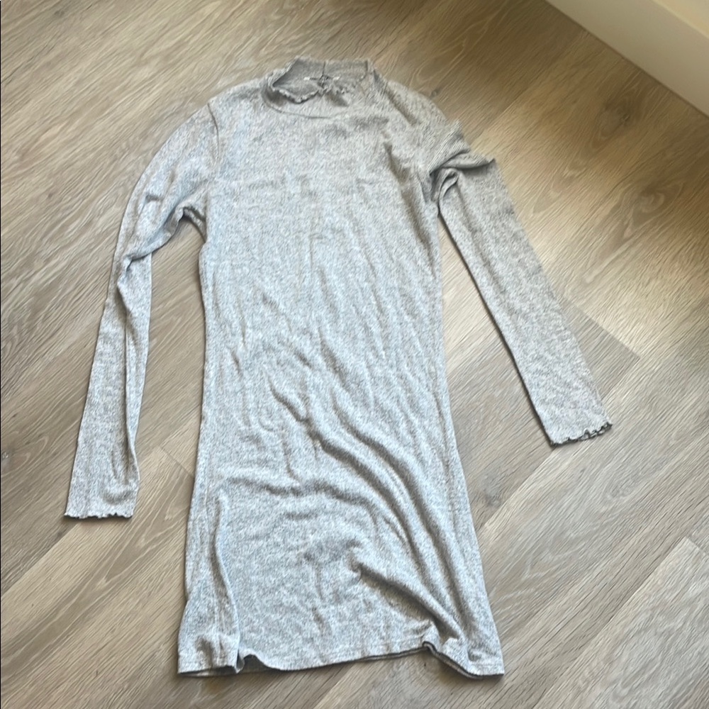 Gray Long Sleeve dress